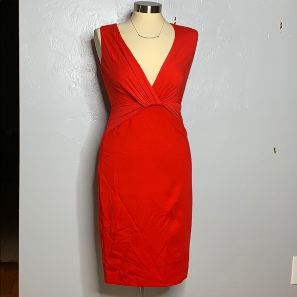 NWT Bailey 44 Red Sleeveless Dress Red Twist Dress - Picture 3 of 7